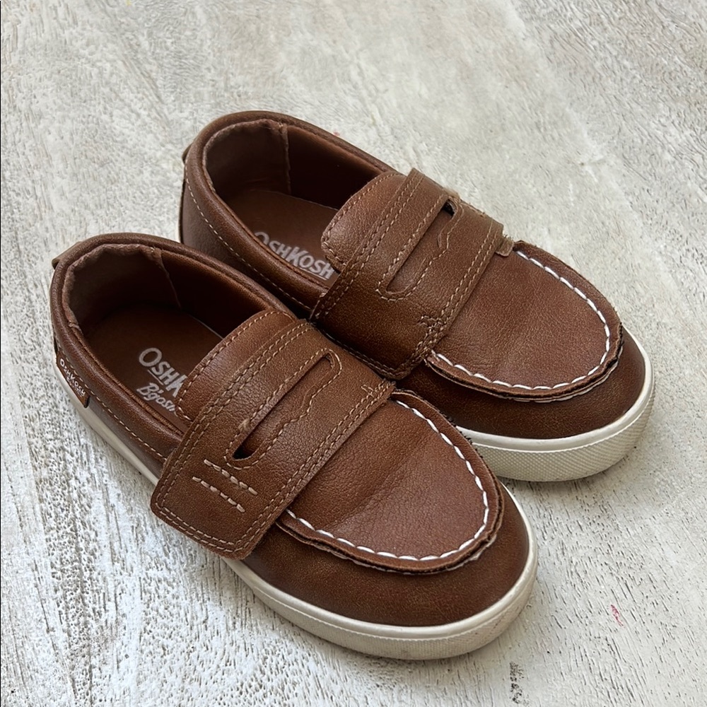 OshKosh B'gosh Brown Moccasin Shoes with Penny Keeper